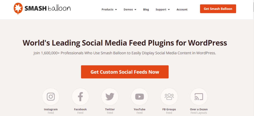 Smash Balloon - Social media feed Plugin for wordpress