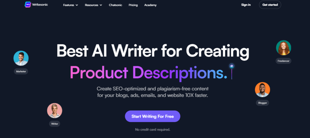 writesonic ai writing tool